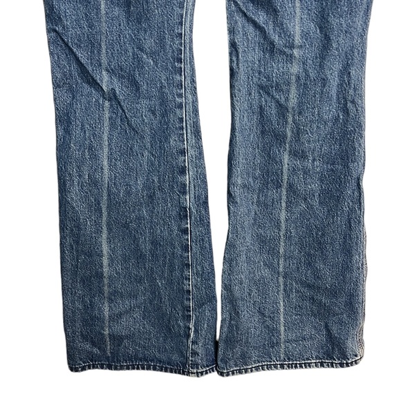 7 FOR ALL MANKIND MODERN HIGH WAIST FLARE A POCKET JEANS SiZE 31 - Picture 6 of 10